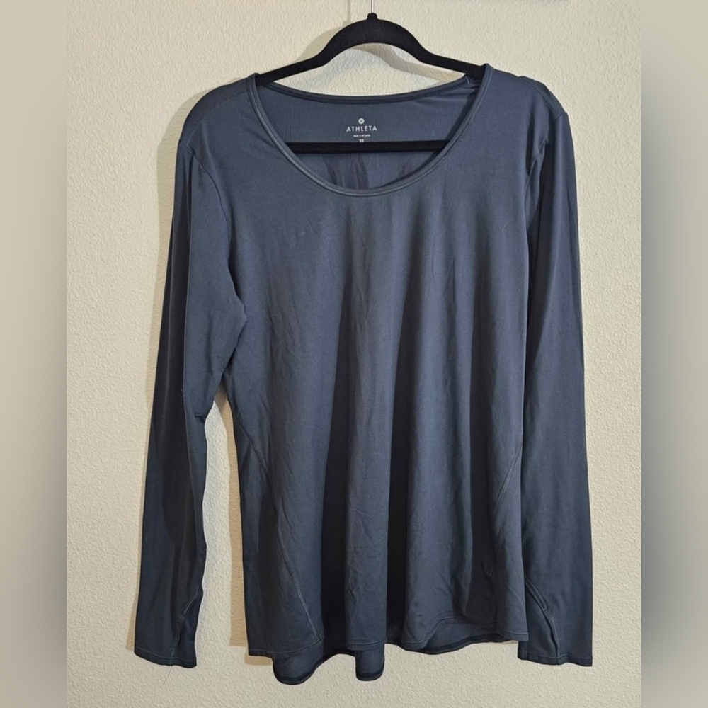Athleta Long Sleeve Gray Top